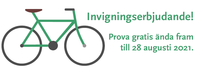 cykel erbjudande gratis till 28 augusti
